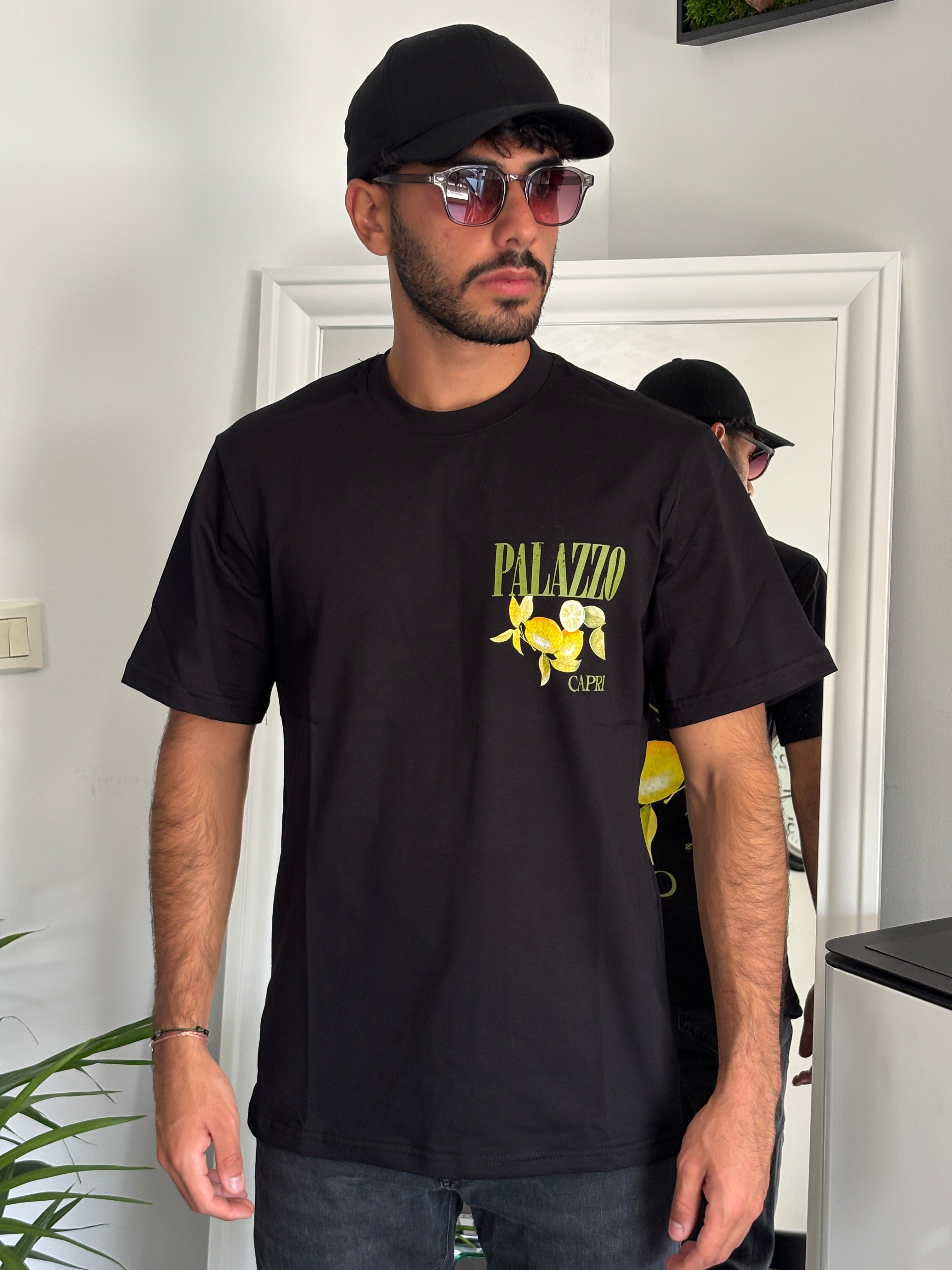 T-SHIRT CAPRI - NOIR - BLANC