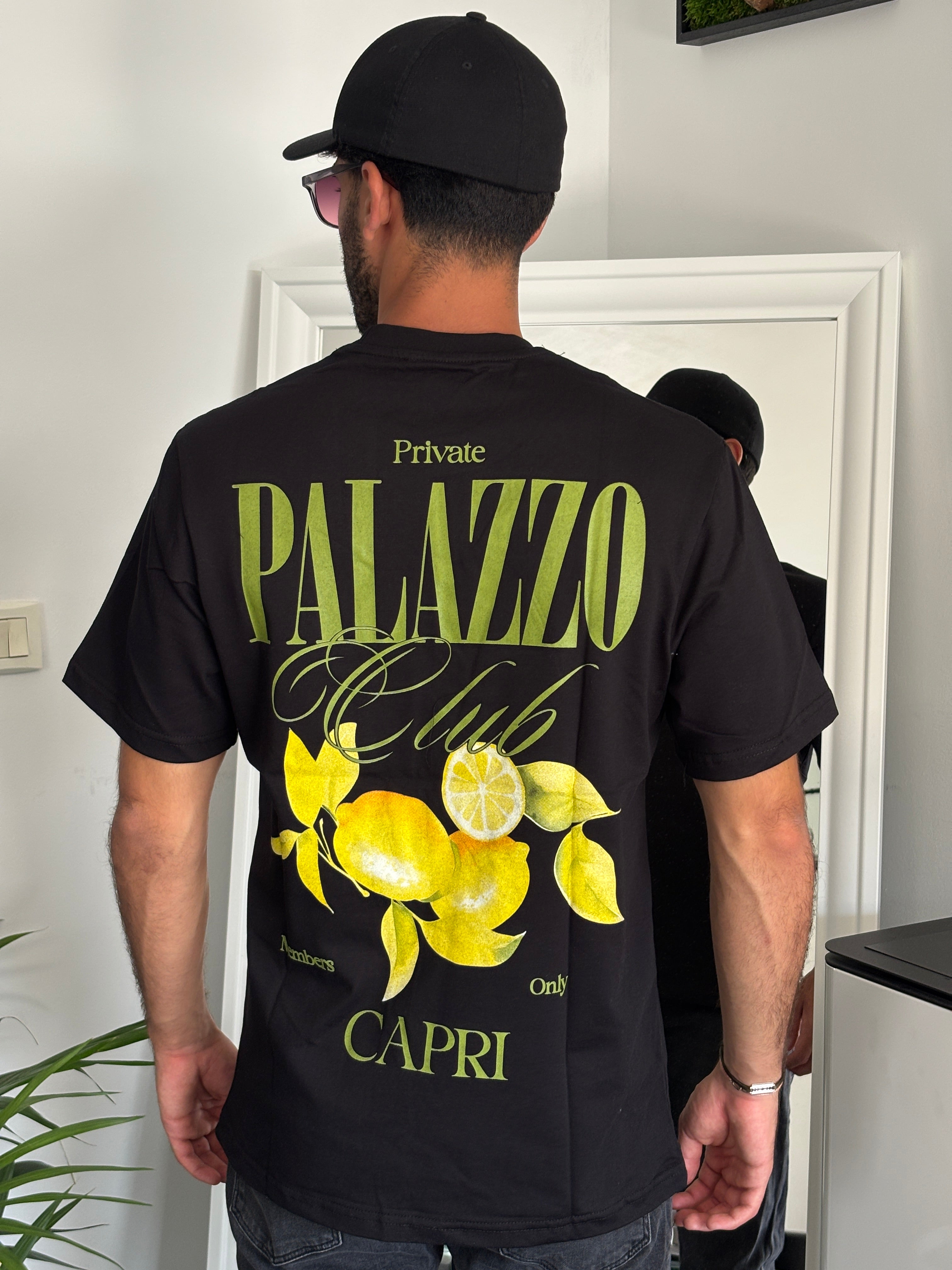 T-SHIRT CAPRI - NOIR - BLANC