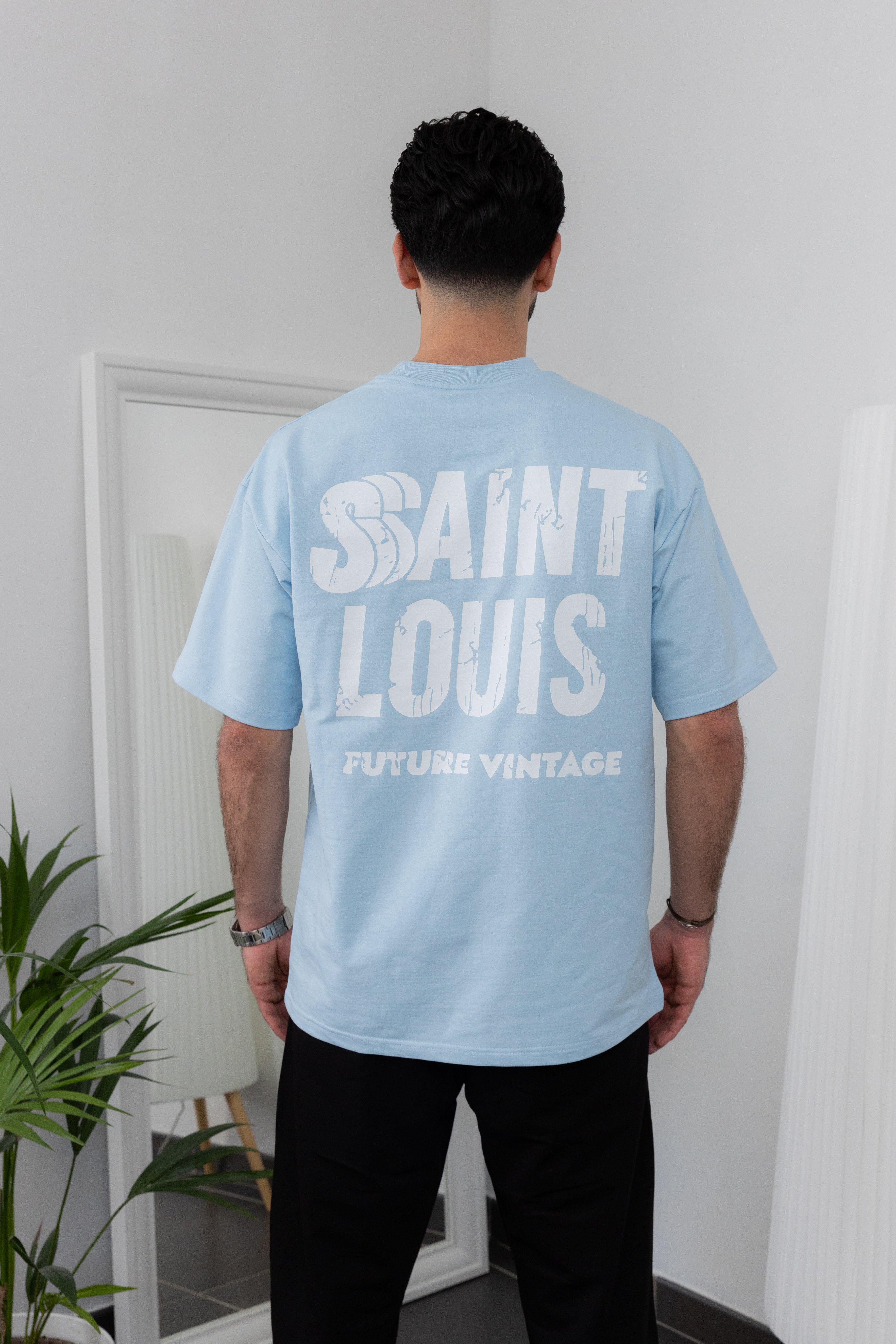 T-shirt Saint Louis - Noir / Bleu / Rose
