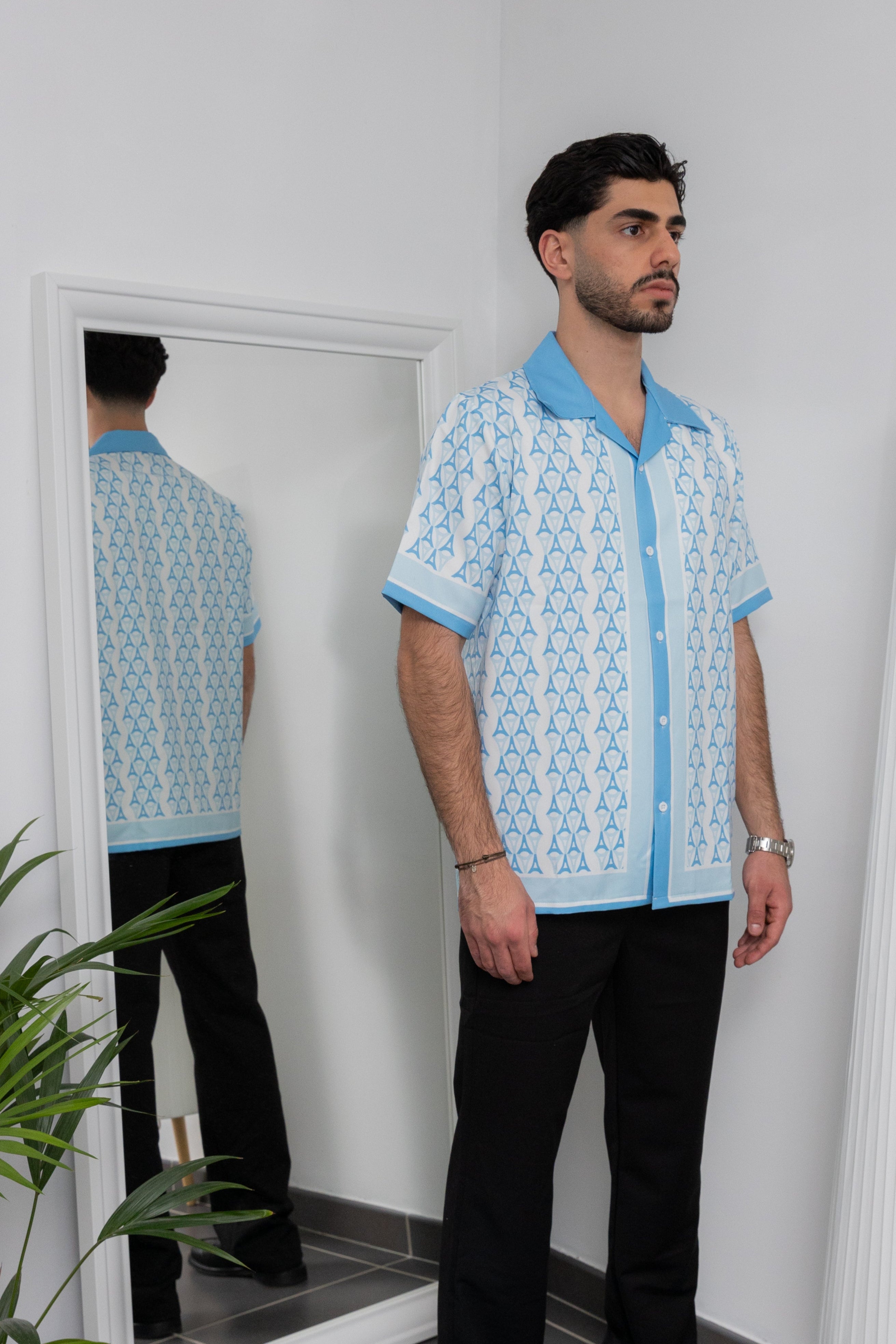 Chemisette Imprimé, Manches Courtes