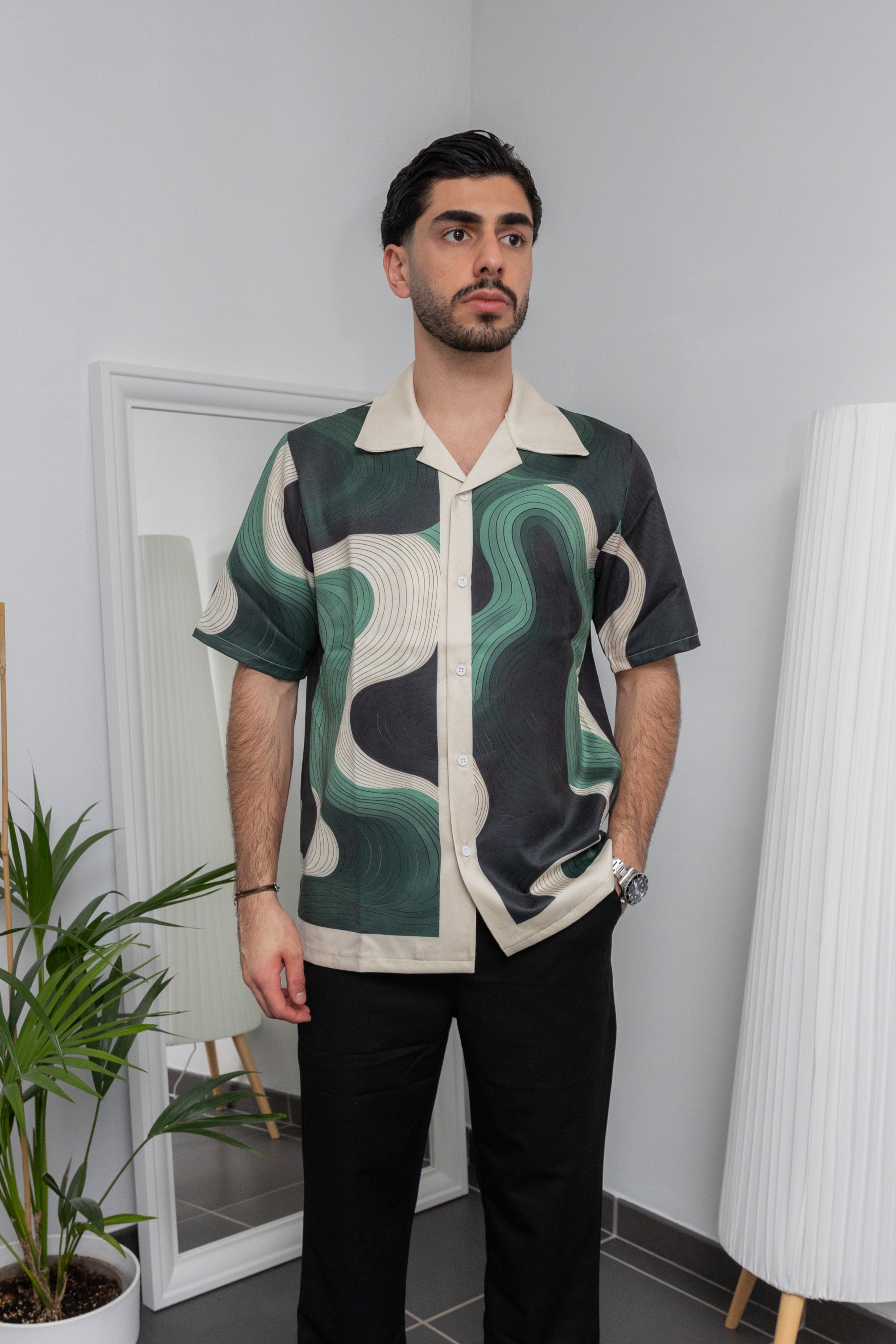 Chemisette Imprimé, Manches Courtes