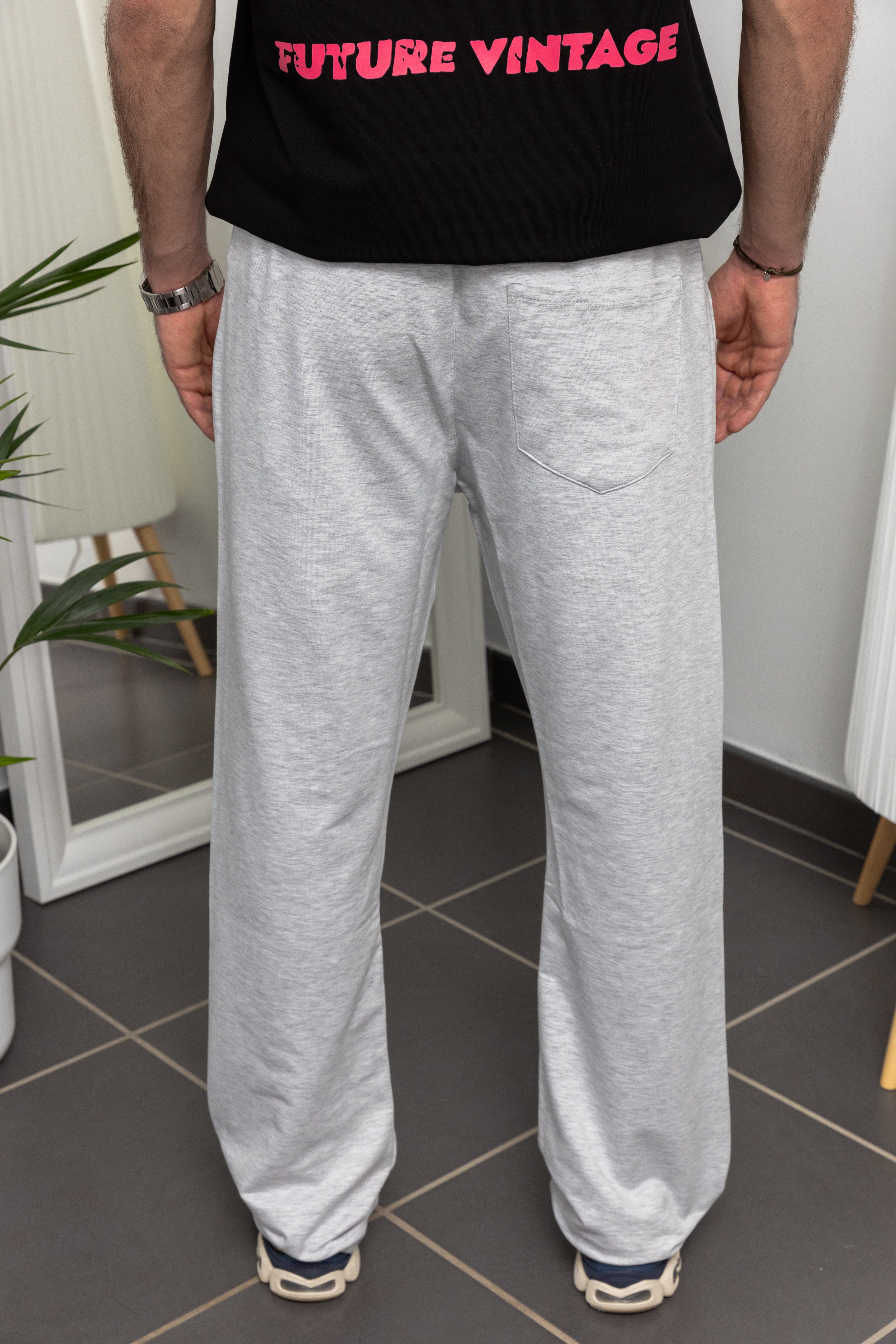 Pantalon Coupe Droite - Gris