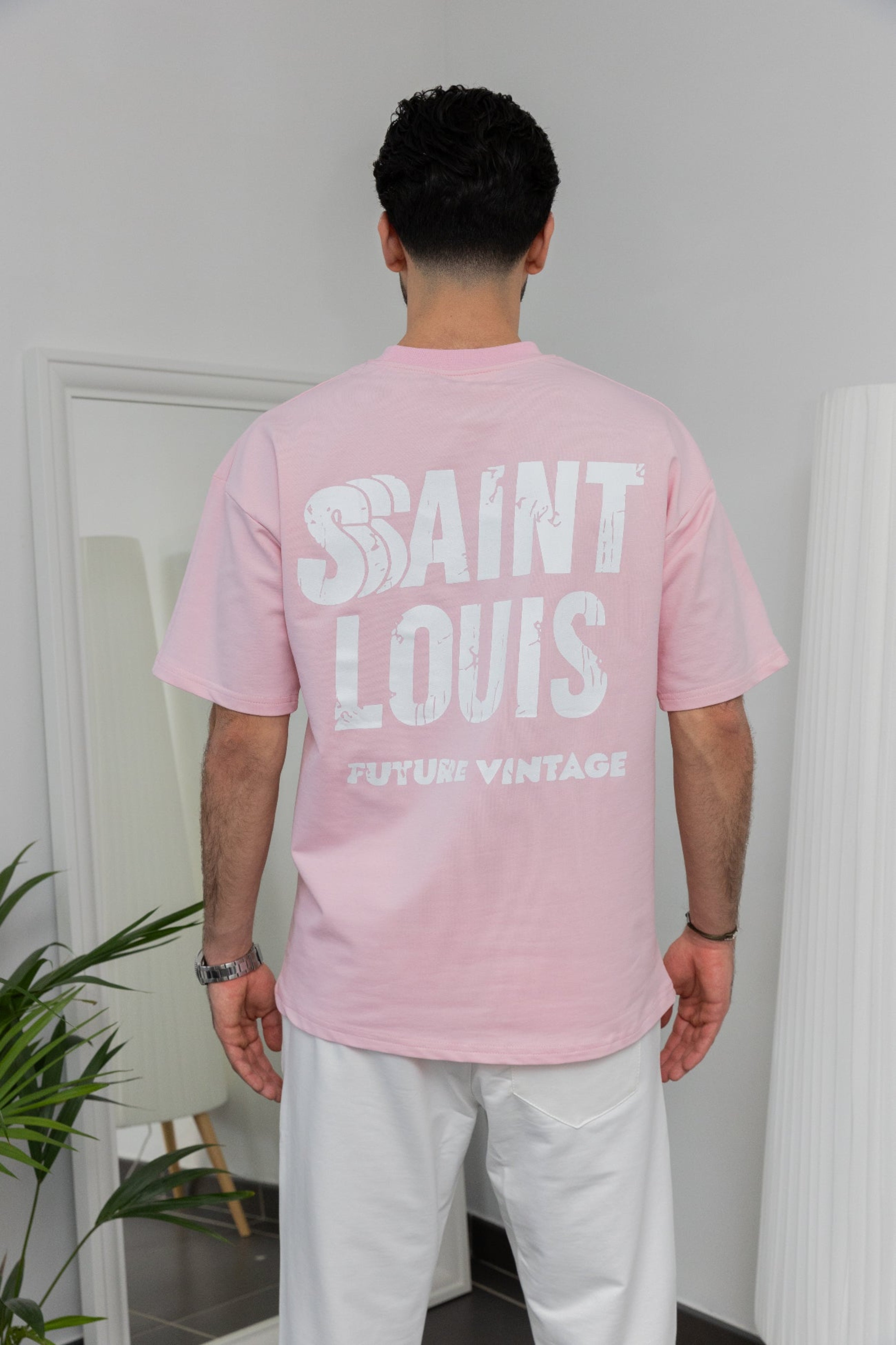 T-shirt Saint Louis - Noir / Bleu / Rose