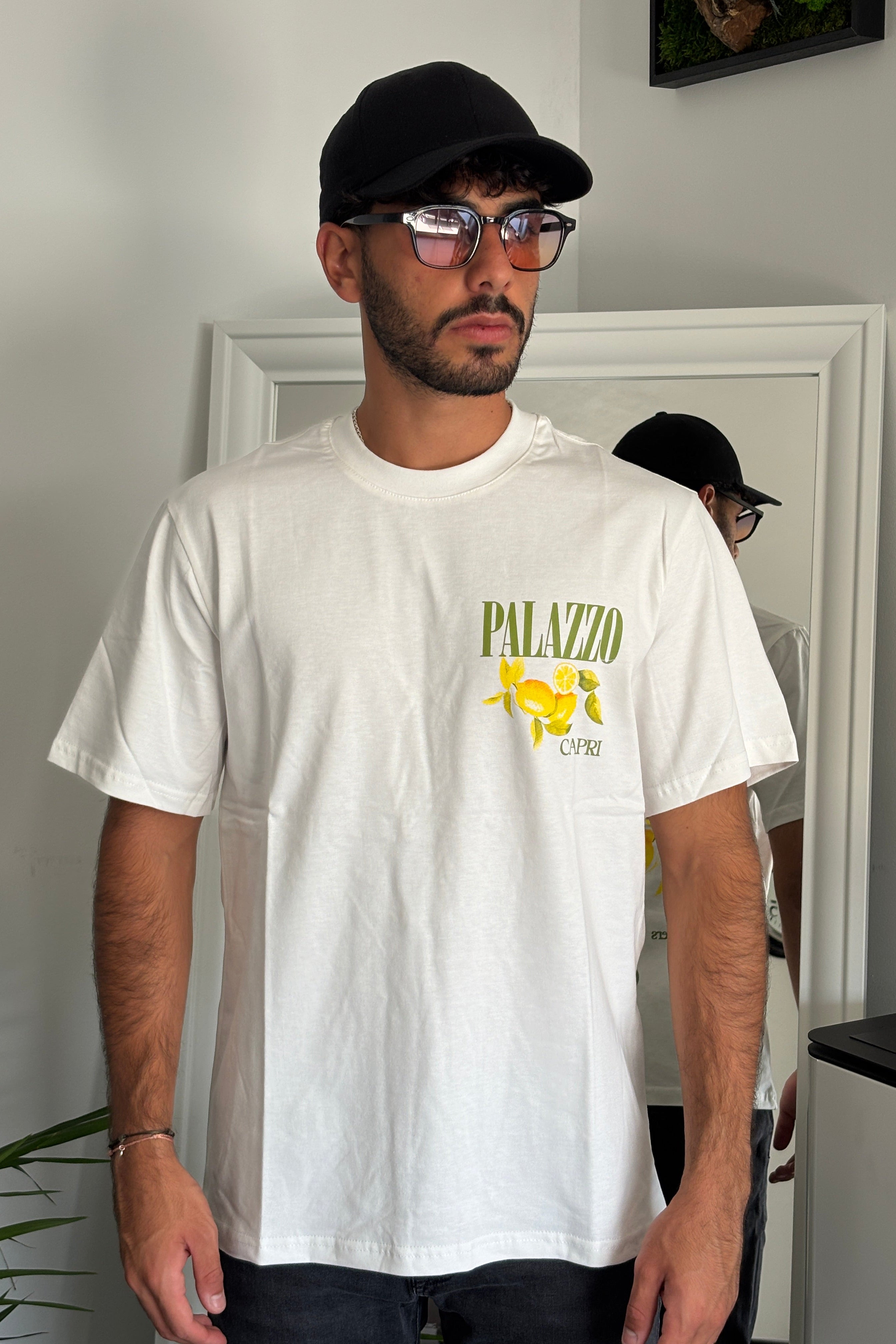 T-SHIRT CAPRI - NOIR - BLANC