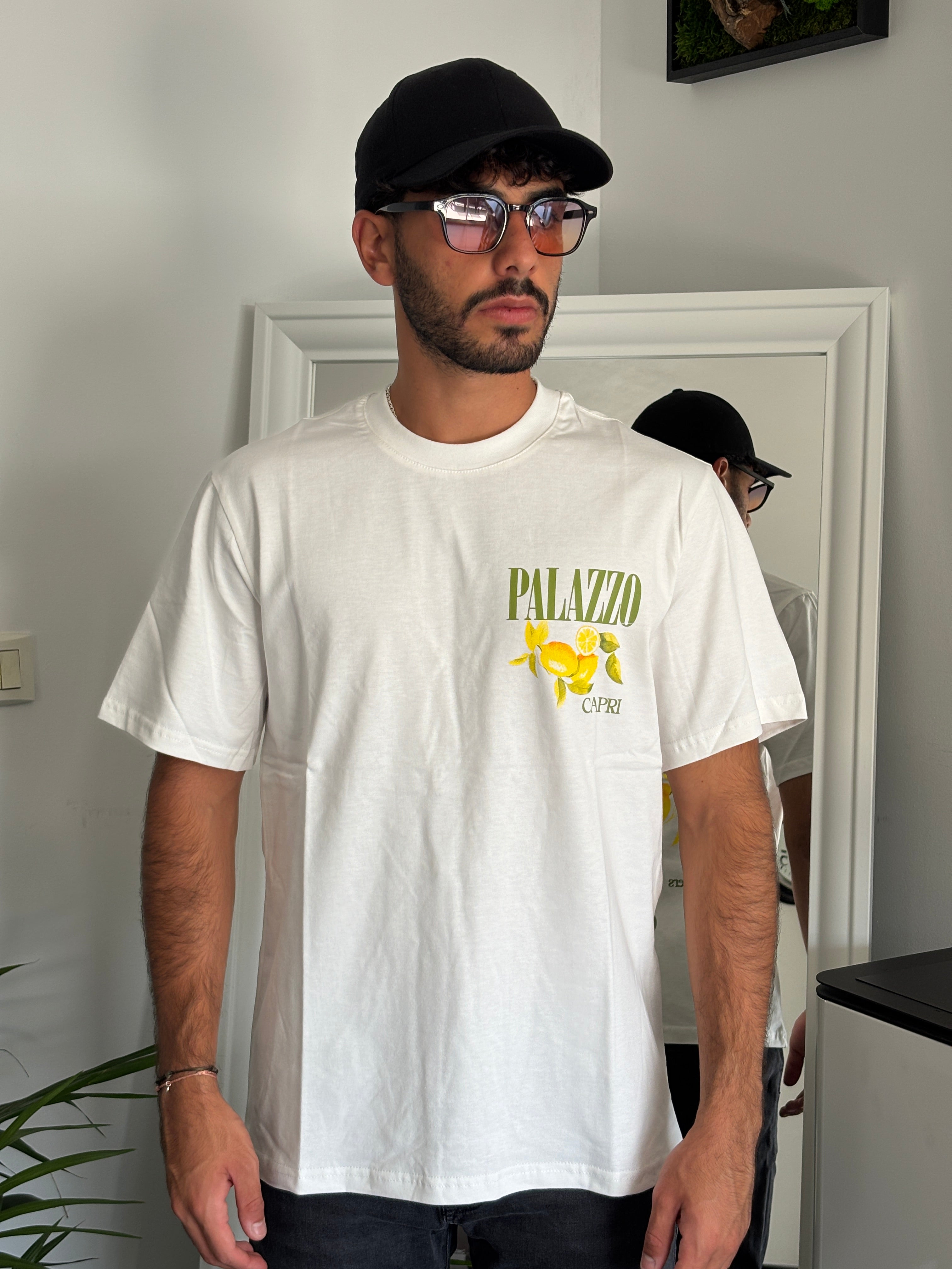 T-SHIRT CAPRI - NOIR - BLANC