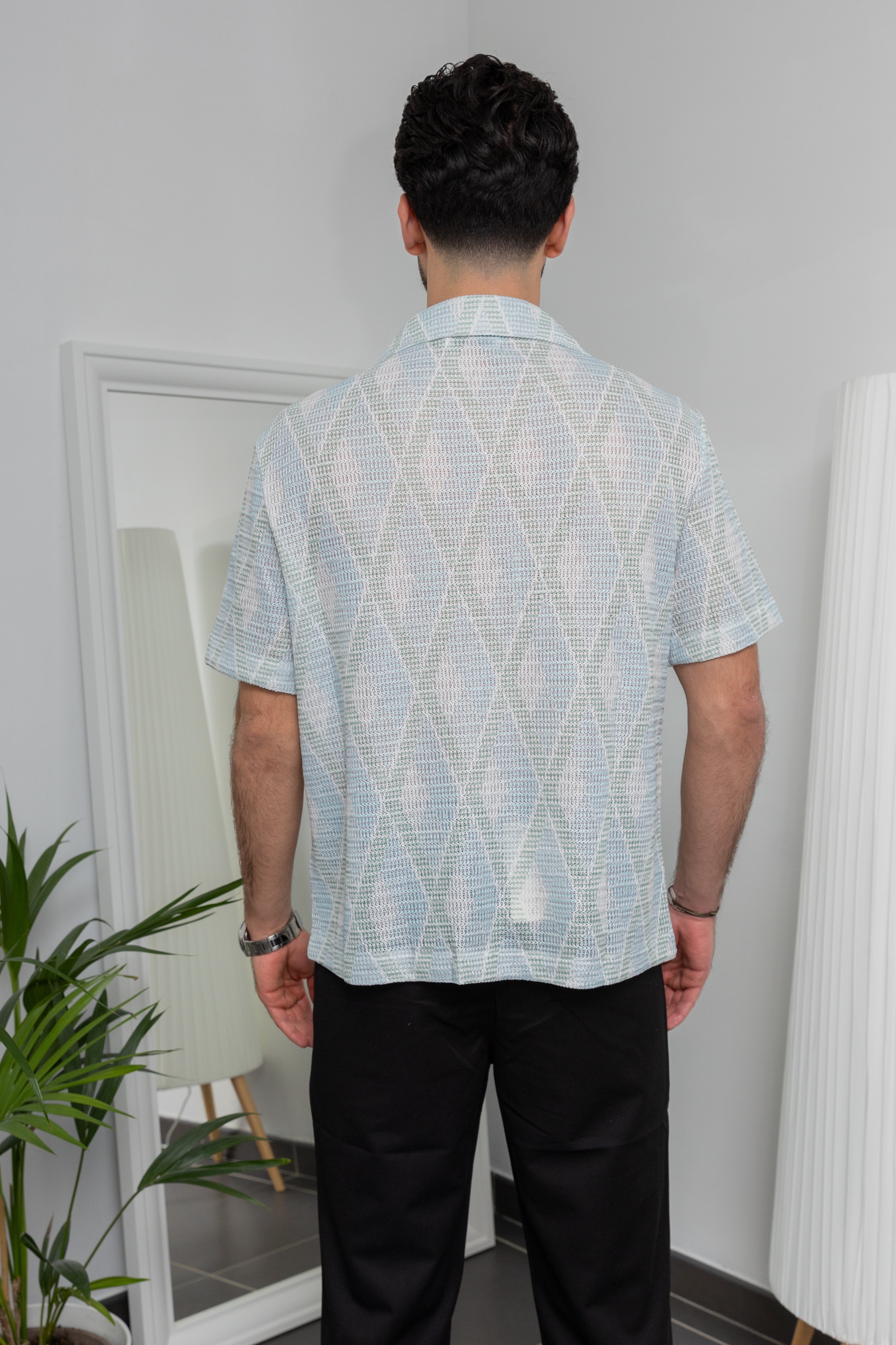 Chemise à motif - Vert Clair