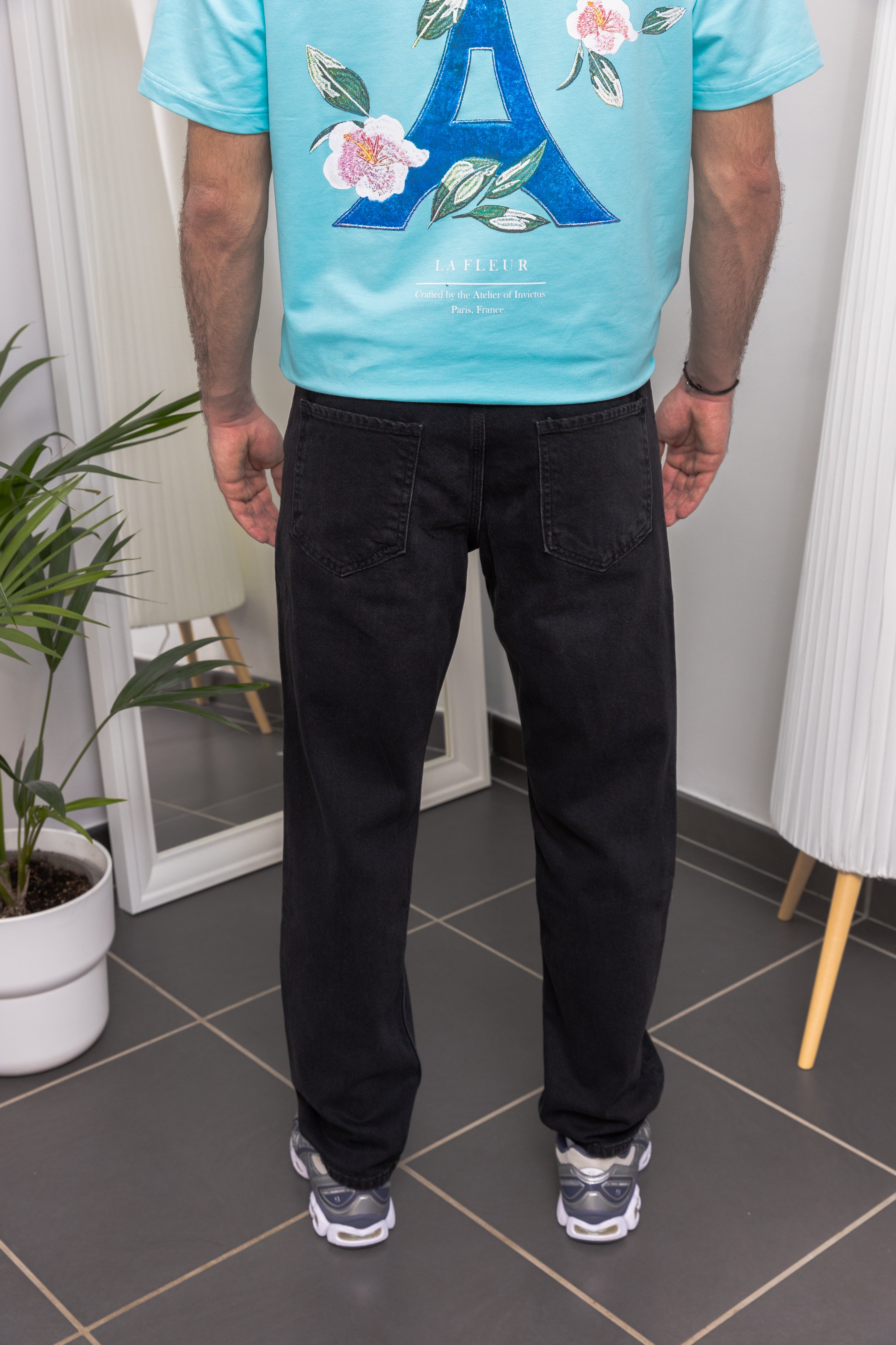 Jean Coupe Droite - Noir