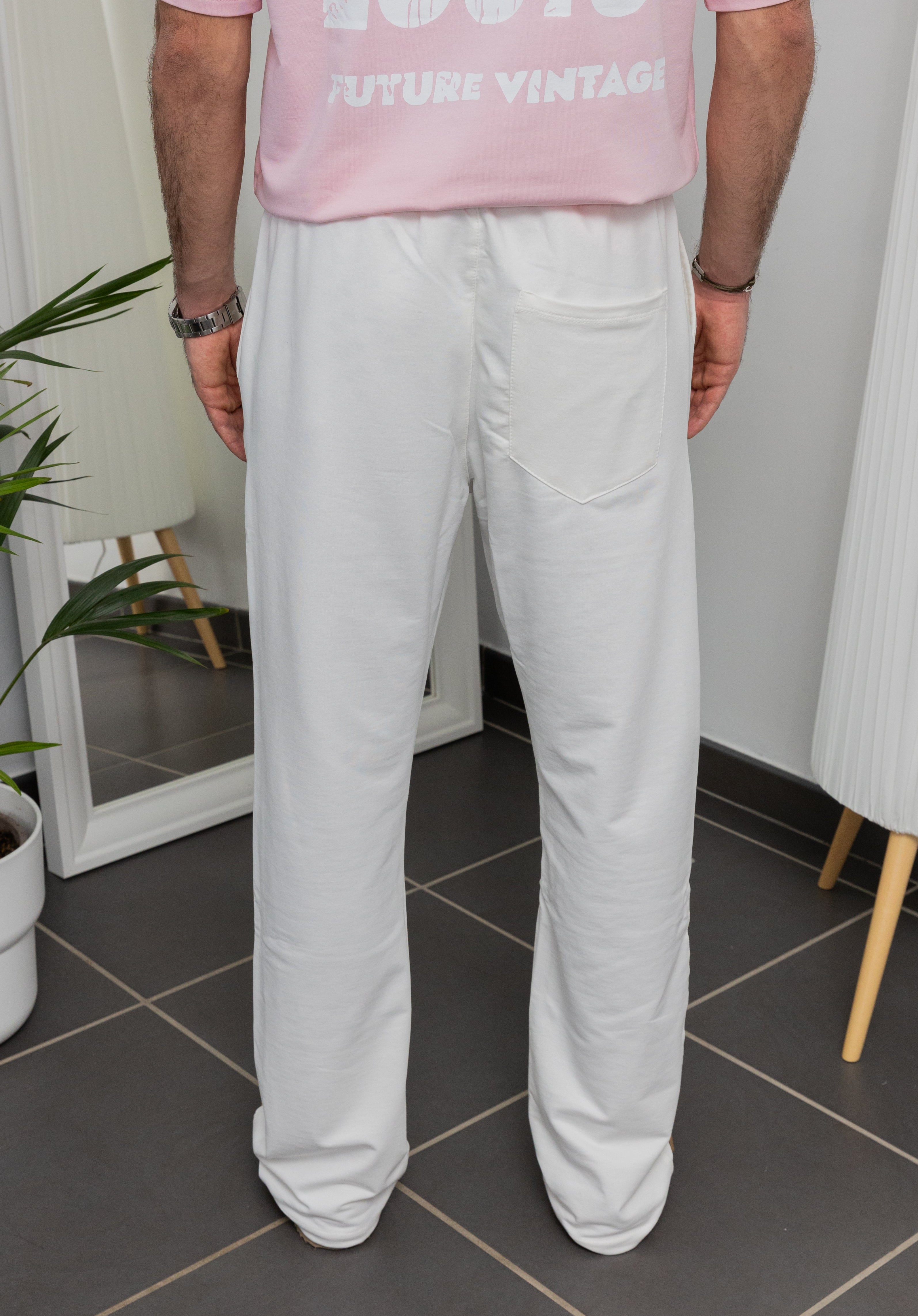 Pantalon Coupe Droite - Blanc Écru